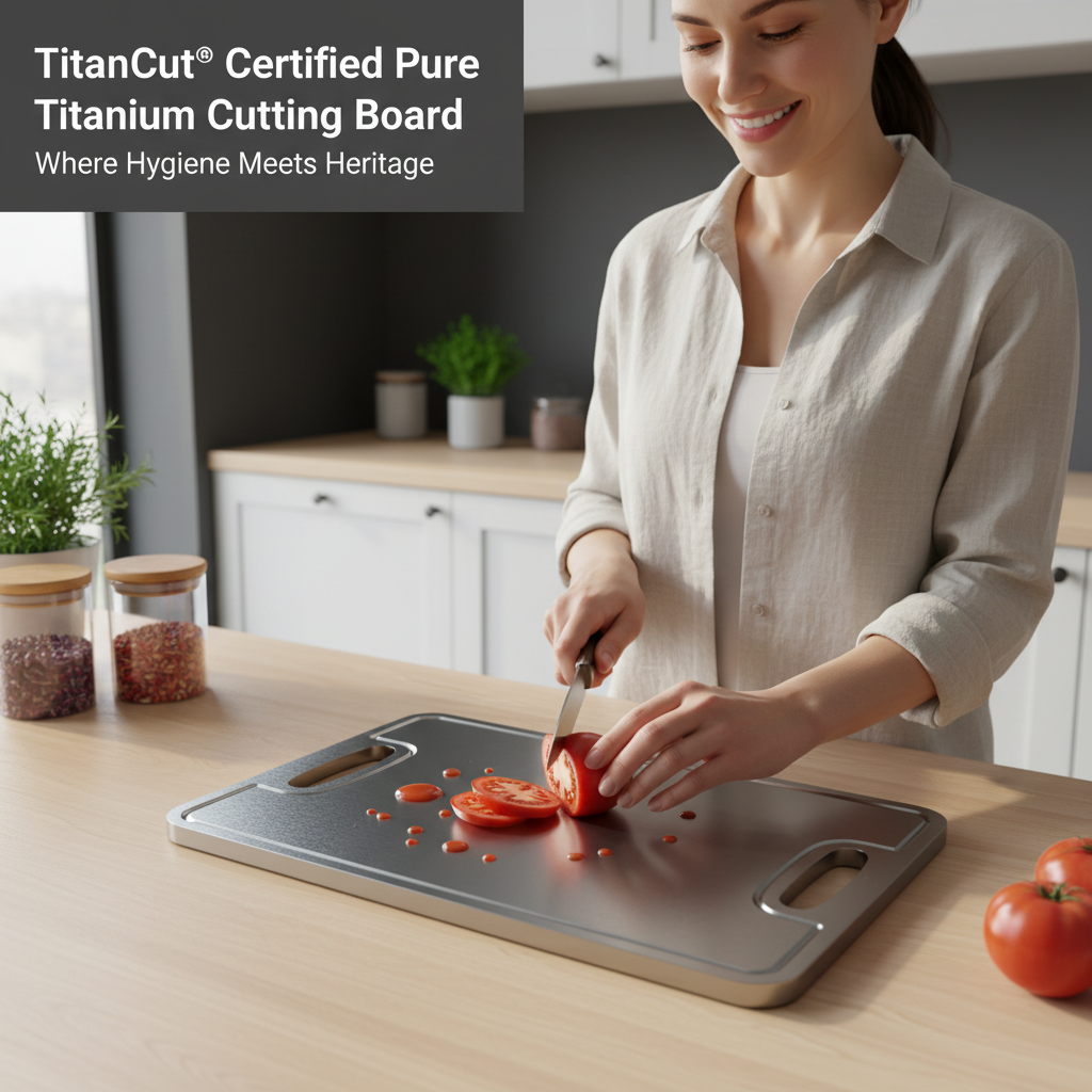 TitanCut® Certified Pure Titanium Cutting Board