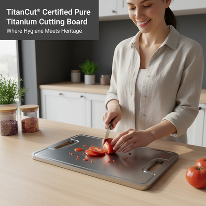 TitanCut® Certified Pure Titanium Cutting Board