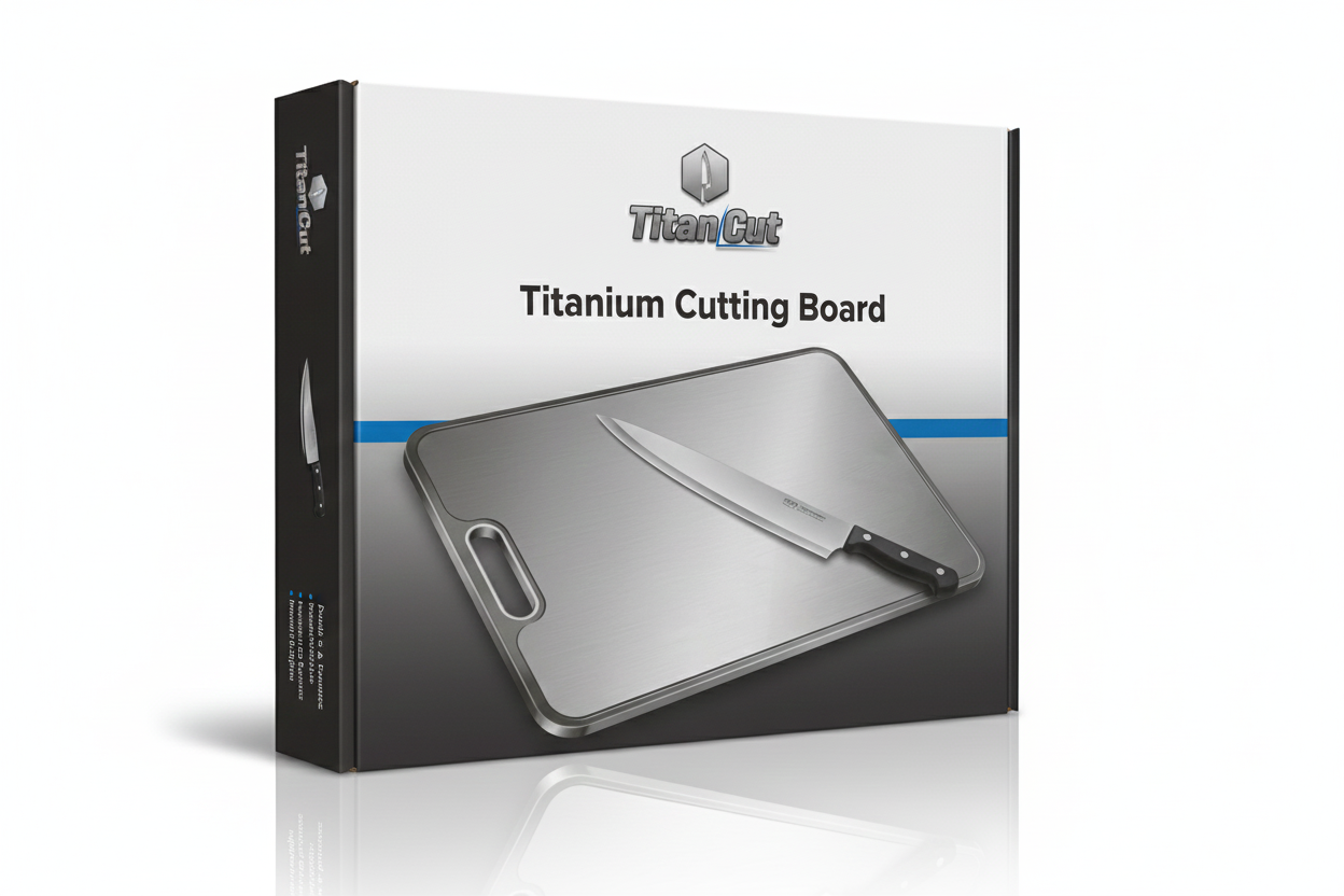 TitanCut® Certified Pure Titanium Cutting Board